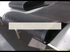 PTFE polyester mesh fabric , PTFE polyester mesh fabric for conveyor belt / griddling cloth, made by PTFE coated