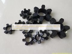 8 - 55Mpa Tensile Strength Polyurethane Coupling , HRC PU Coupling,Black Color