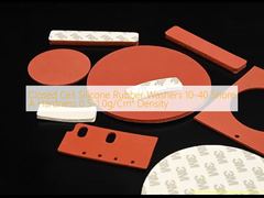 बंद सेल सिलिकॉन रबर वॉशर 10-40 शोर ए कठोरता 0.5-1.0 ग्राम/सेमी³ घनत्व