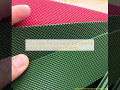 तंबाकू बनाने के लिए 1 प्लाई ग्रीन पीवीसी कन्वेयर बेल्ट सामग्री औद्योगिक