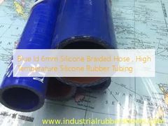 ब्लू आईडी 6 मिमी सिलिकॉन ब्रेडेड नली, उच्च तापमान सिलिकॉन रबर ट्यूबिंग