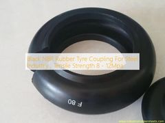 स्टील उद्योग के लिए काले एनबीआर रबर टायर युग्मन, तन्यता शक्ति 8-12Mpa