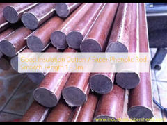 अच्छा इन्सुलेशन कॉटन / पेपर फेनोलिक रॉड चिकनी लंबाई 1 - 3 मीटर