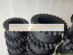 काले रंग 3J - 11J गियर रबर वायु कंप्रेसर के लिए पॉलीयूरेथेन युग्मन