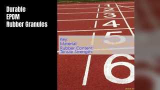 ईपीडीएम रबर ग्रैन्यूल यूवी प्रतिरोधी उच्च घनत्व
