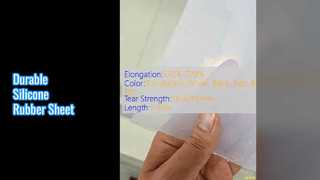 सिलिकॉन रबर शीट 3 मिमी तन्यता ताकत 7.5-12.0 एमपीए