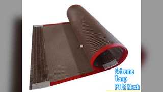 पीटीएफई मेश बेल्ट अधिकतम चौड़ाई 4 मीटर उच्च तापमान