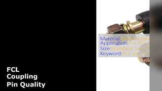 एफसीएल कपलिंग पिन आईएसओ 9001 मेटल रबर मानक आकार
