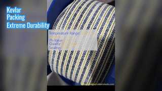 अत्यधिक टिकाऊपन के लिए केवलर ग्रंथि पैकिंग