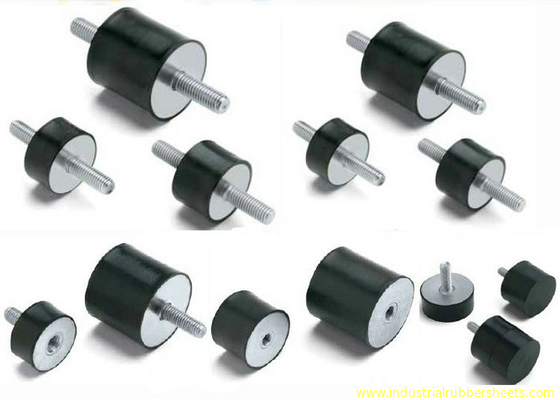 Custom Molded Rubber Shock Mounts with 40-60 Shore A Hardness and NBR Material for Industrial Vibration Dampening