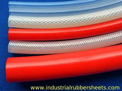 Blue Id 6mm Silicone Braided Hose , High Temperature Silicone Rubber Tubing