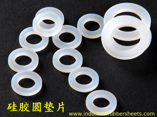-60°C To +260°C 10 Bar Heat Resistant Silicone Rubber Washers , Silicone Rubber Gasket Various Colors