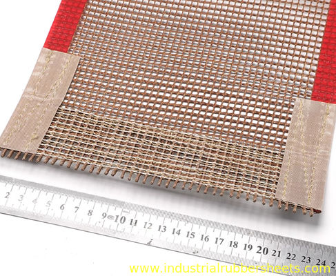 Industrial PTFE Mesh Belt with 0.5×1 to 10×10mm Mesh Sizes, Excellent Chemical Resistance and High Tensile Strength