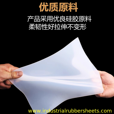 High Temp Resistant Silicone Rubber Sheet 0.1-50mm Thick FDA RoHS