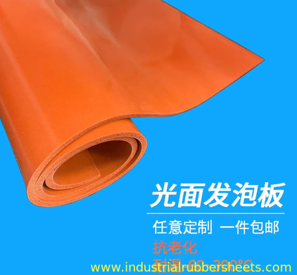 Smooth Surface Silicone Sponge Rubber Sheet 3mm-6mm Thickness