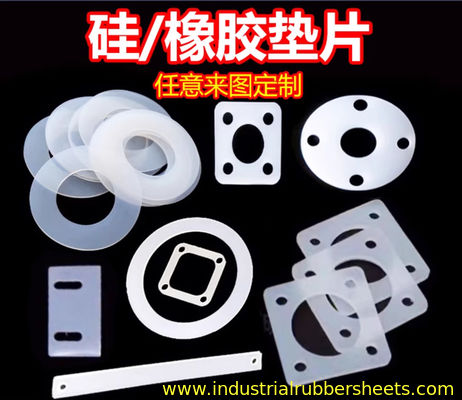Industrial Grade Silicone Rubber Washers with 7.5-12Mpa Tensile Strength Food Grade and Customizable Size