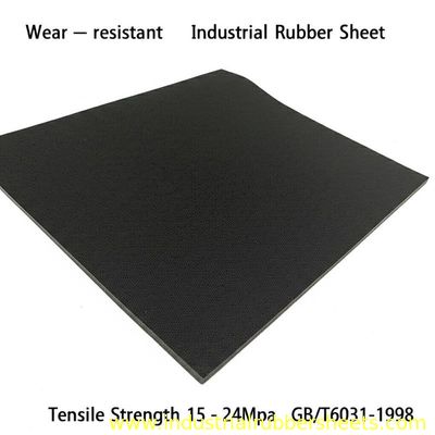 Wear-resistant Industrial Rubber Sheet with Tensile Strength 15-24Mpa and 1-80mm Thickness Compliant with GB/T6031-1998