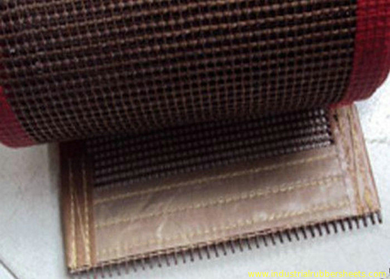 गर्मी प्रतिरोध खाद्य ग्रेड PTFE मेष 10 x 10 मिमी, टेफ़लोन मेष कन्वेयर बेल्ट