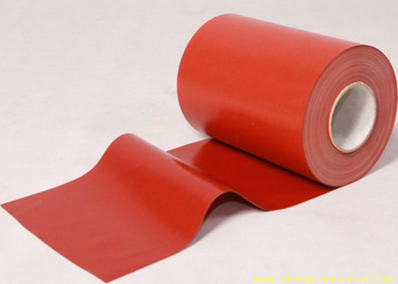 20 - 100 मीटर लंबाई पीटीएफई लेपित शीसे रेशा कपड़ा निर्माण, लाल रंग के लिए लौ retardant के साथ