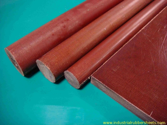 बैकेलाइट इंसुलेशन कॉटन रॉड / ब्राउन फेनोलिक रॉड 1.25-1.40g / Cm3 घनत्व