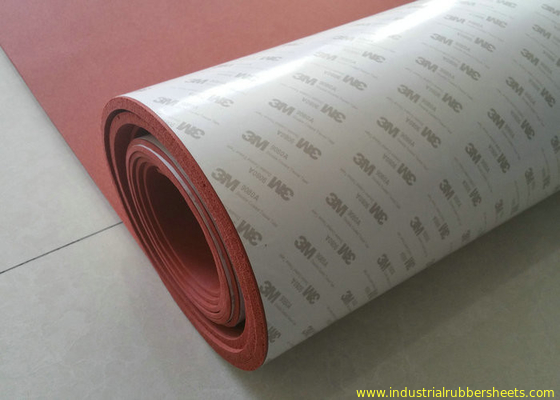 उच्च ताप सिलिकॉन स्पंज शीट 1-50 मिमी मोटी 3M चिपकने वाला के साथ