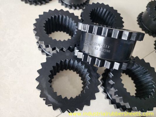 3J-11J Size Range Gear Rubber Coupling with 80-98 Shore A Hardness and 12-55Mpa Tensile Strength for Screw Air Compressor