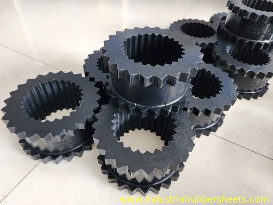 3J-11J Size Range Gear Rubber Coupling with 80-98 Shore A Hardness and 12-55Mpa Tensile Strength for Screw Air Compressor