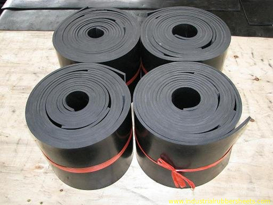 2MPa काले रंग सिलिकॉन रबर शीट / SBR रबर शीट औद्योगिक ग्रेड