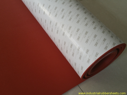 1-10mm Silicone Sponge Sheet with 3M Adhesive, -60°C to 260°C