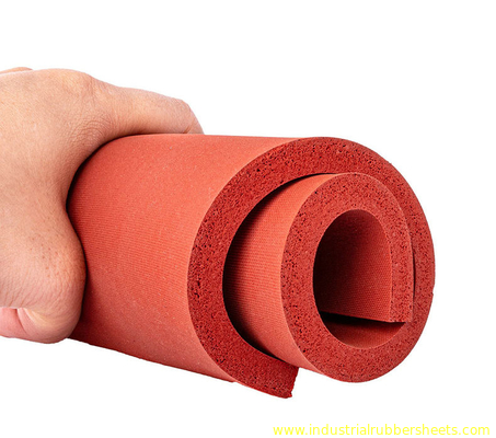 10-40 शोर ए सिलिकॉन फोम शीट 0.5-1.0g/cm3 घनत्व 100psi
