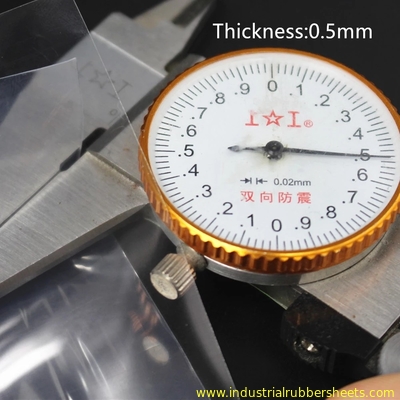 0.1-0.8mm सिलिकॉन रबर शीट 50m रोल, 7.5Mpa तन्यता शक्ति