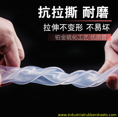 Food Grade 2mm Silicone Hose 7.5Mpa Tensile Strength