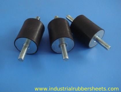 Industrial Grade Black Rubber Shock Mounts with Galvanized Metal for Vibration Isolation