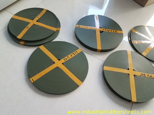 0.8mm Thickness 60%PTFE+40%Bronze Industrial Rubber Sheet PTFE Guide Tape with 15m/s Working Speed
