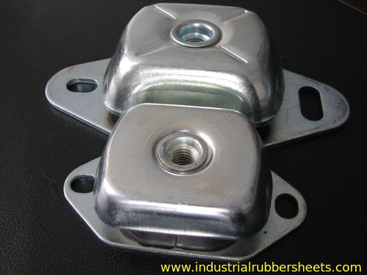 उच्च तन्यता रबर शॉक माउंट, चिकनी सतह और समुद्री कंपन अवशोषण के लिए जस्ती धातु के साथ