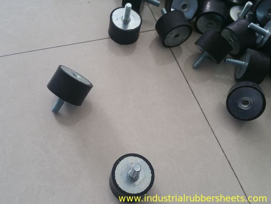 B-MF रबर माउंटिंग शॉक एब्सॉर्बर के साथ कठोरता 40,50,60 शोर ए और औद्योगिक विरोधी कंपन के लिए जस्ती धातु + रबर