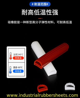 Food Grade Odorless Silicone Stripe and Profile with High Tensile Strength for Industrial Applications