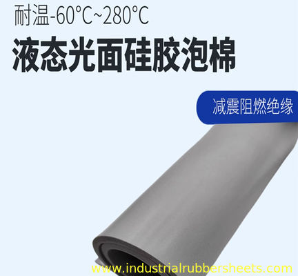 Close Cell Silicone Sponge Rubber Sheet with High Temperature Resistance and Smooth Surface